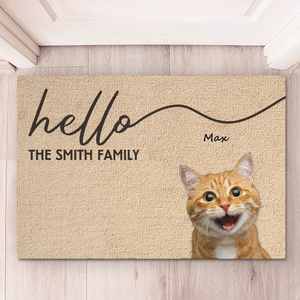 Paillasson décoratif personnalisé avec photo – « On sent déjà votre arrivée » – Décoration maison pour amoureux des chiens et chats – Cadeau de pendaison de crémaillère pour propriétaires et passionnés d'animaux