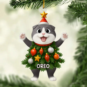 Ornement En Acrylique Personnalisé - Cadeaux De Noël Et D’Anniversaire Pour Amoureux Des Chats, Maman Et Papa Chats - Les Pattes Rendent Les Fêtes Plus Chaleureuses