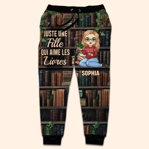Pantalon De Survêtement Unisexe Personnalisé - Cadeaux Pour Amoureux Des Livres, Rats De Bibliothèque, Lecteurs - Perdue Dans Les Pages, Retrouvée Dans L'Histoire