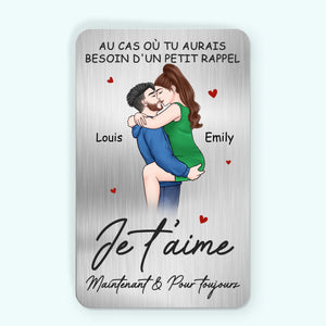 Carte Portefeuille En Aluminium Personnalisée – Cadeaux Personnalisés D'Anniversaire Et De Mariage Pour Mari Et Femme, Lui Et Elle - Ton Amour Est Mon Trésor Le Plus Précieux