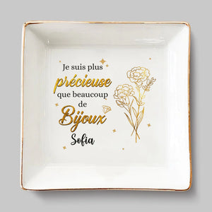 Coupelle À Bijoux Personnalisée (Impression Intégrale) – Cadeau D'Anniversaire Pour Femmes, Meilleures Amies, Sœurs, BFF – Les Amies Font Fleurir La Vie De Joie