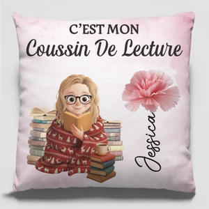 Coussin Personnalisé – Cadeaux Pour Amoureux Des Livres, Rats De Bibliothèque, Lecteurs – Là Où Les Mots Réchauffent L’Âme