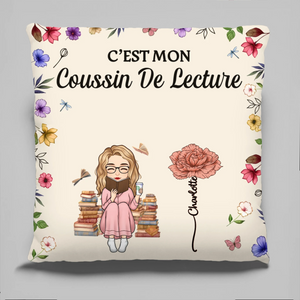 Coussin À Poche Personnalisé – Cadeaux Pour Amoureux Des Livres, Rats De Bibliothèque, Lecteurs – La Chaleur Vit Dans Les Histoires