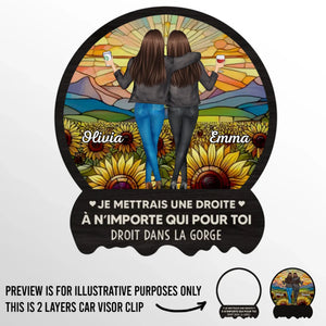 Clip Pare-Soleil De Voiture Personnalisé Avec Photo – Cadeaux D’Anniversaire Personnalisés Pour Meilleures Amies, Sœurs Et BFF – Merci D’Être Ma Thérapeute Non Rémunérée