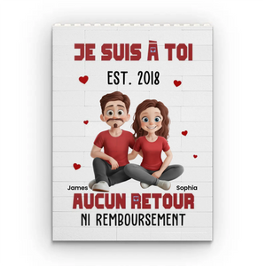 Briques Personnalisées En Forme De Rectangle Vertical – Cadeaux Personnalisés D'Anniversaire Et De Mariage Pour Mari Et Femme, Lui Et Elle – Tu Es Mon Choix, Chaque Jour De Ma Vie