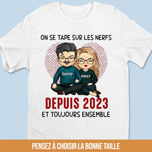 T-shirt Unisexe, T-shirt Premium, Hoodie Personnalisé – Cadeaux D'Anniversaire De Mariage Et De Mariage Pour Mari Et Femme, Pour Lui Et Pour Elle – Un Amour Stable Et Chaleureux
