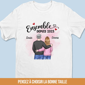 T-shirt Unisexe, T-shirt Premium, Hoodie Personnalisé – Cadeaux D’Anniversaire De Mariage Et De Mariage Pour Mari Et Femme, Pour Lui Et Pour Elle – Ensemble, Dans La Douceur Et La Force