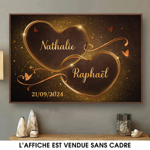 Affiche Horizontale Personnalisée – Cadeaux Personnalisés D’Anniversaire De Mariage Et De Mariage Pour Mari Et Femme, Pour Lui Et Pour Elle – À Toi Pour Toujours