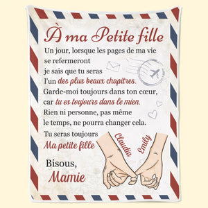 Couverture Personnalisée – Cadeaux D’Anniversaire Personnalisés Pour Petite-Fille, Mamie – Chaque Page De Ta Vie Est Écrite Avec Amour