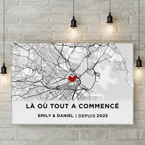 Cadeau Toile Horizontale Personnalisée Pour Couple – Je Serai Toujours Présent