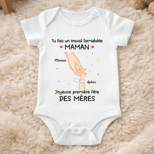 Body Bébé Personnalisé – Cadeau Pour La Première Fête Des Mères - Mon Premier Chapitre