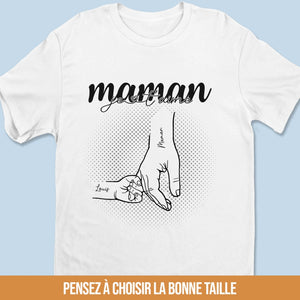 T-Shirt Unisexe Personnalisé – Cadeau Pour Maman, Mamie - L’amour Commence Avec Mamie