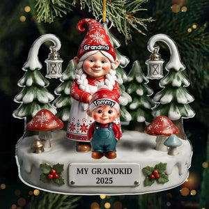 Ornement En Acrylique Personnalisé En Forme De Nain - Cadeaux De Noël Et D'Anniversaire Pour Maman, Grand-Mère, Enfants - Mes Petits-Enfants Sont Spéciaux