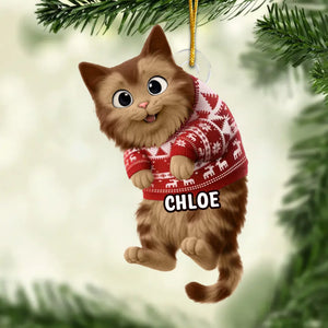 Ornement En Acrylique Personnalisé - Cadeaux De Noël Et D’Anniversaire Pour Amoureux Des Chats, Maman Et Papa Chats - Les Chats Apportent De La Lumière Aux Fêtes