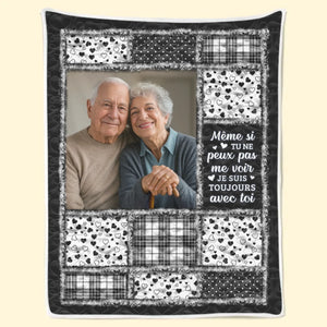 Couverture Photo Personnalisée - Cadeaux De Noël Ou De Souvenir Pour La Perte D'Un Parent, Maman Ou Papa - La Lumière De Ton Amour Me Guide