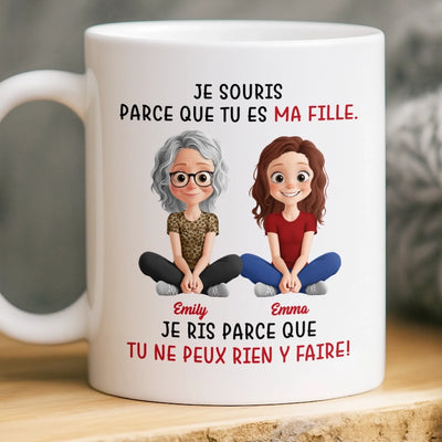 Mug Personnalisé – Cadeaux D’Anniversaire Personnalisés Pour Maman, Papa, Fille – Toujours Ta Petite Fille, Pour Toujours Mon Plus Grand Amour