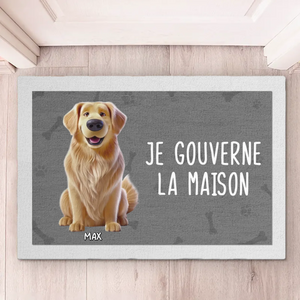 Tapis Décoratif Personnalisé Pour La Maison – Cadeaux D'Anniversaire Personnalisés Pour Les Amoureux Des Chiens Et Des Chats, Les Mamans Et Papas D'Animaux – Là Où Il YA Des Pattes, Il YA Une Maison