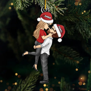 Ornement Acrylique Personnalisé - Cadeaux PersonnalisésD'Anniversaire, De Noël Et De Mariage Pour Mari Et Femme - Deux Âmes, Un Coeur, Un Amour Sans Fin