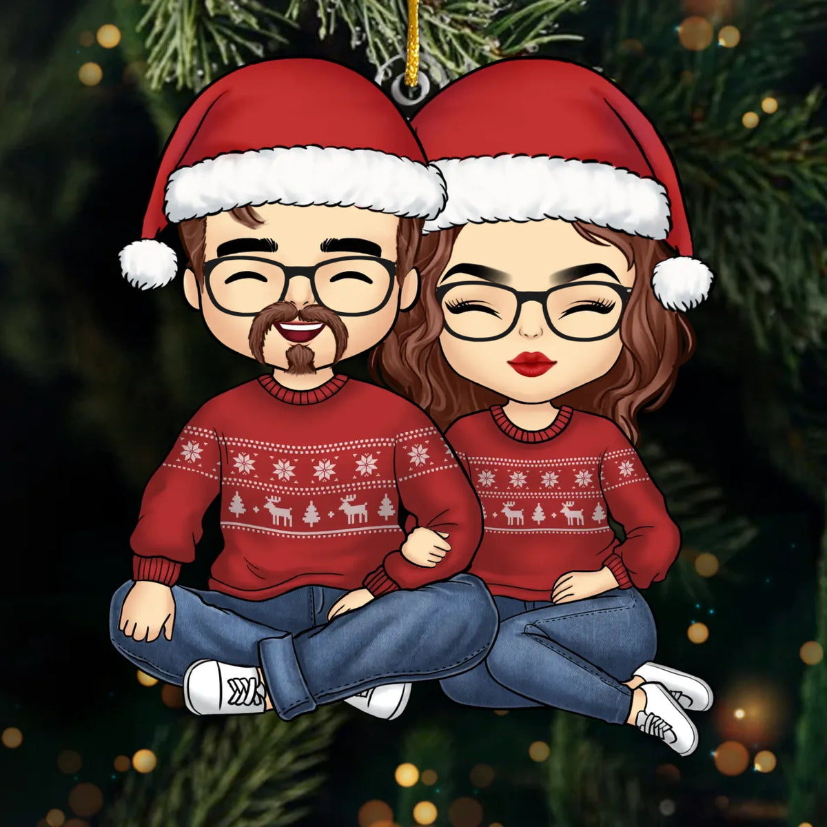 Ornement En Acrylique Personnalisé – Cadeaux D'Anniversaire, De Noël Et De Mariage Pour Mari Et Femme – L'Amour En Lettres Majuscules