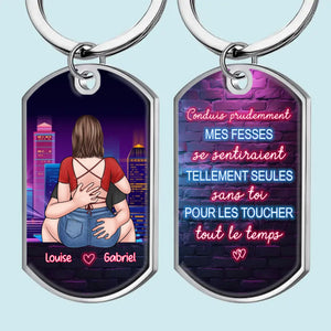 Porte-Clés Personnalisé – Cadeaux Personnalisés D’Anniversaire Et De Mariage Pour Mari Et Femme, Lui Et Elle – Pour Toujours, C’Est Encore Trop Court Avec Toi