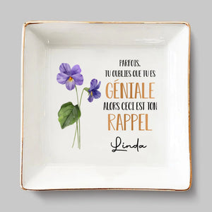 Coupelle À Bijoux Personnalisée (Impression Intégrale) – Cadeau D'Anniversaire Pour Femmes, Meilleures Amies, Sœurs, BFF – Tu M'Auras Toujours À Tes Côtés