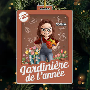 Ornement Acrylique En Forme De Boîte À Jouets Personnalisé – Cadeau De Jardinage Personnalisé Pour Jardiniers À L'Occasion D'Un Anniversaire - Cultiver La Beauté, Jour Après Jour