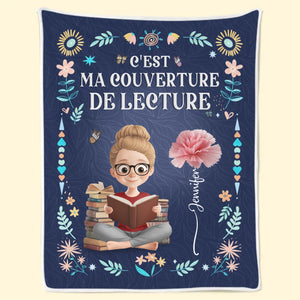 Couverture Personnalisée – Cadeaux Littéraires Personnalisés Pour Amoureux Des Livres, Bookworms Et Lecteurs – La Vie Est Plus Douce Sous Une Couverture D’Histoires
