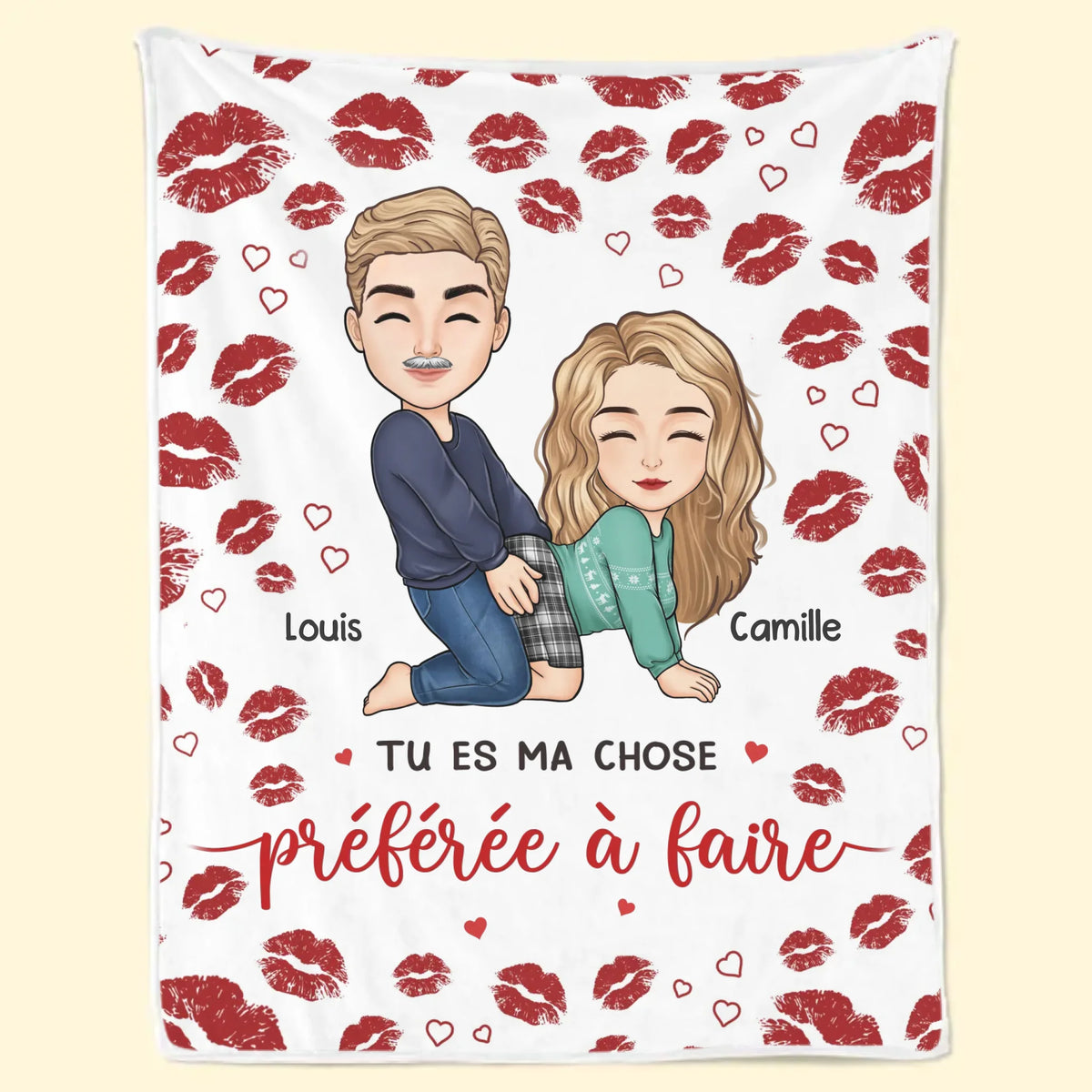 Couverture Personnalisée – Cadeaux D'Anniversaire, De Noël Et De Mariage Pour Mari Et Femme, Pour Lui Et Pour Elle – Enveloppés L'Un Dans L'Autre Pour Toujours