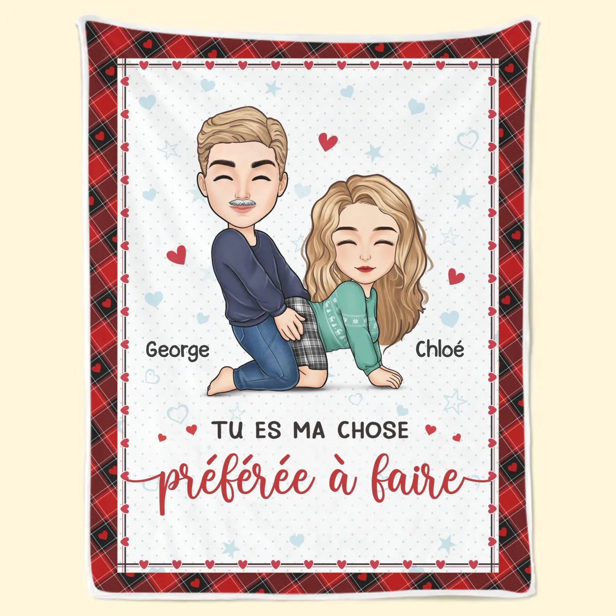 Couverture Personnalisée – Cadeaux D'Anniversaire, De Noël Et De Mariage Pour Mari Et Femme, Pour Lui Et Pour Elle – Notre Amour Se Réchauffe À Chaque Saison