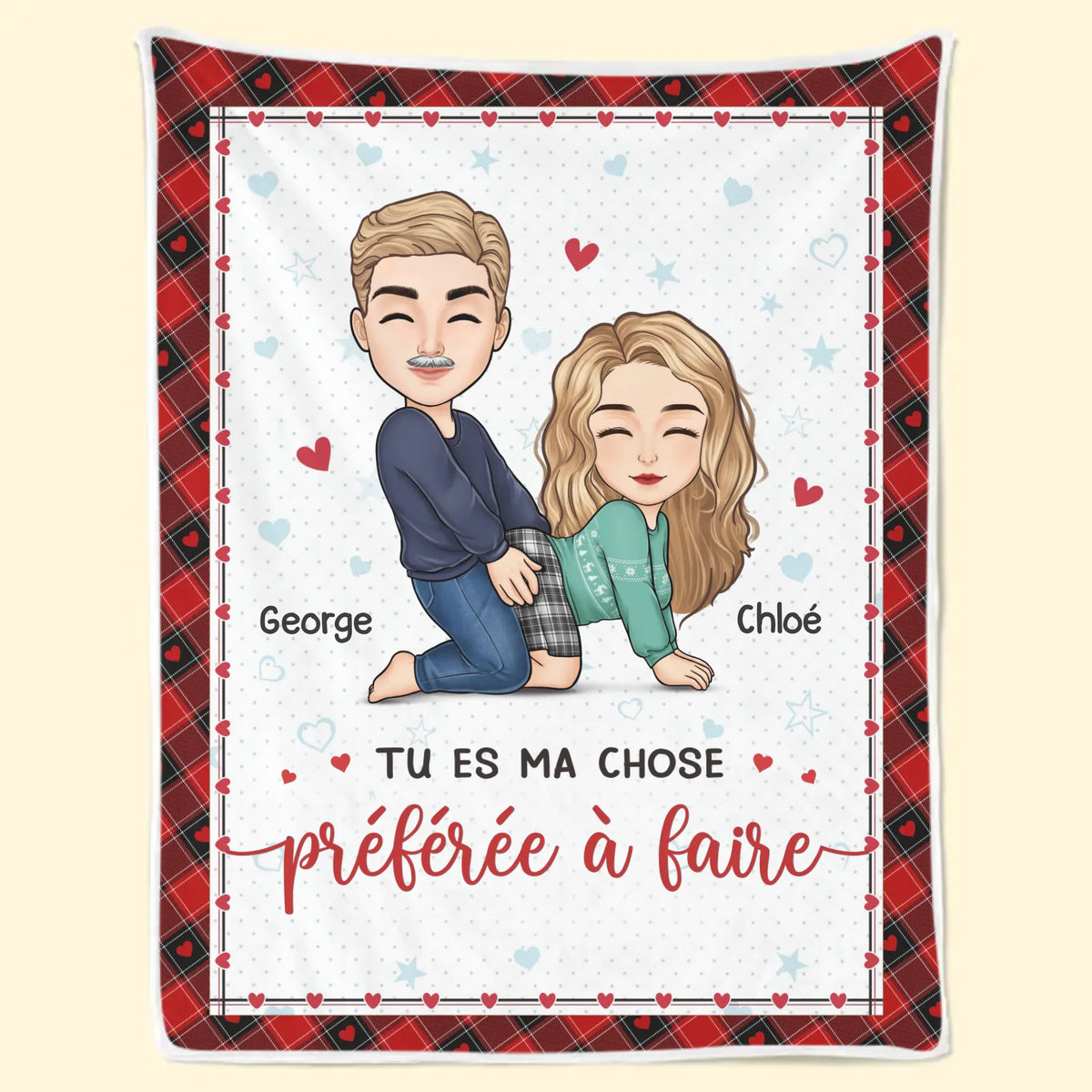 Couverture Personnalisée – Cadeaux D'Anniversaire, De Noël Et De Mariage Pour Mari Et Femme, Pour Lui Et Pour Elle – Notre Amour Se Réchauffe À Chaque Saison
