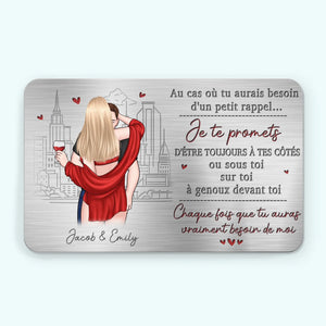 Carte Portefeuille En Aluminium Personnalisée – Cadeaux Personnalisés D'Anniversaire Et De Mariage Pour Mari Et Femme, Pour Lui Et Pour Elle – Tu Es La Plus Belle Partie De Mon Destin