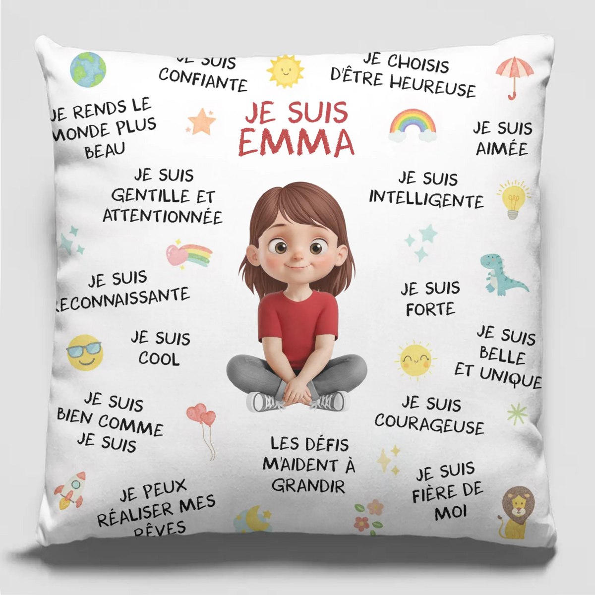 Coussin Personnalisé – Cadeaux D’Anniversaire Personnalisés Pour Besties, Sœurs, BFF, Famille Et Vous-Même – Trouver Ma Force Dans Ma Propre Lumière