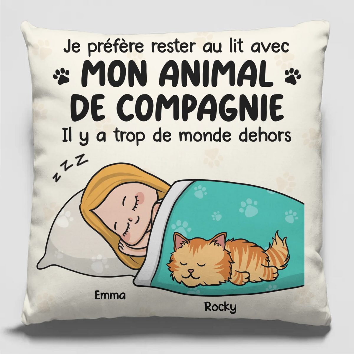 Coussin Personnalisé – Cadeaux D’Anniversaire Et De Mariage Pour Mari Et Femme, Parents De Chats – Des Soirées Douillettes Avec La Compagnie Parfaite