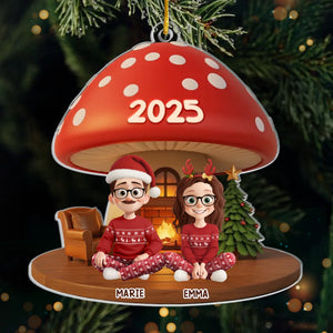 Ornement Acrylique Personnalisé – Cadeaux De Noël Et D'Anniversaire Pour Famille, Amoureux Des Chiens Et Des Chats – La Famille Préférée Du Père Noël