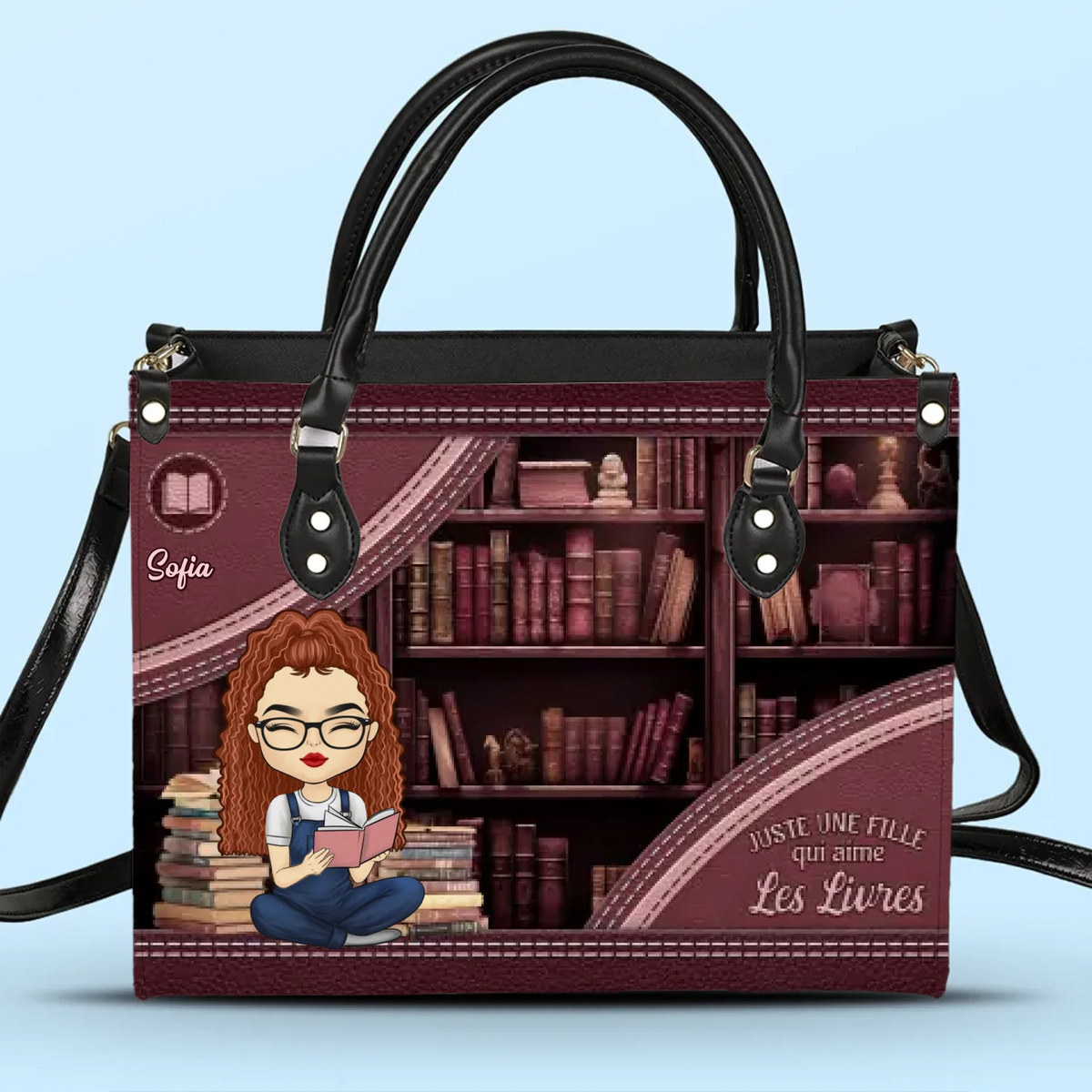 Sac À Main En Cuir Personnalisé – Cadeaux De Noël Personnalisés Pour Amoureux Des Livres, Rats De Bibliothèque Et Lecteurs – Encore Un Seul Chapitre