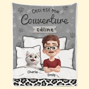 Couverture Personnalisée – Cadeaux De Noël Et D'Anniversaire Personnalisés Pour Famille, Amoureux Des Chiens Et Des Chats – Là Où Les Poils Et L'Amour Se Mélangent