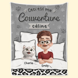 Couverture Personnalisée – Cadeaux De Noël Et D'Anniversaire Personnalisés Pour Famille, Amoureux Des Chiens Et Des Chats – Là Où Les Poils Et L'Amour Se Mélangent