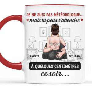 Mug personnalisé bicolore – Cadeaux d'anniversaire et de mariage pour mari et femme, pour lui et pour elle – Là où ton toucher allume toutes les étincelles en moi