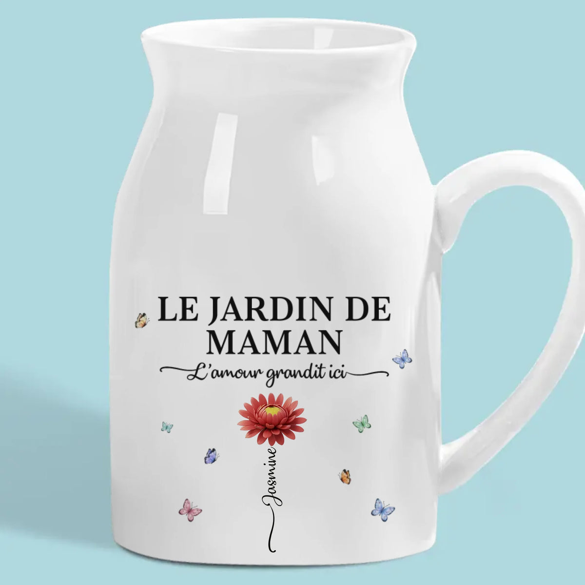 Vase Décoratif Pour La Maison Personnalisé – Cadeaux D'Anniversaire Personnalisés Pour Maman Et Mamie – L'Amour Grandit Le Mieux Dans Le Jardin De Mamie