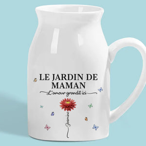Vase Décoratif Pour La Maison Personnalisé – Cadeaux D'Anniversaire Personnalisés Pour Maman Et Mamie – L'Amour Grandit Le Mieux Dans Le Jardin De Mamie