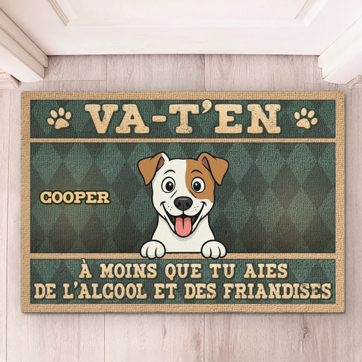 Tapis Décoratif Personnalisé Pour La Maison – Cadeaux D’Anniversaire Personnalisés Pour Amoureux Des Chiens, Parents De Chiens – Les Gardiens De La Maison Ont Du Goût