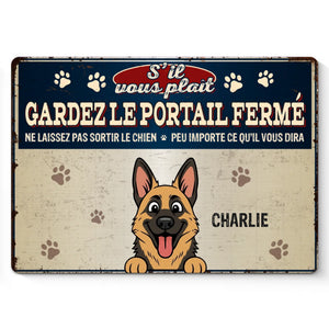 Panneau Métallique Personnalisé Pour La Décoration De La Maison – Cadeaux D'Anniversaire Personnalisés Pour Amoureux Des Chiens, Parents De Chiens – Experts En Évasions Professionnelles