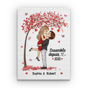 Briques Personnalisées En Forme De Rectangle Vertical – Cadeaux Personnalisés D’Anniversaire Et De Mariage Pour Mari Et Femme, Lui Et Elle – Ton Amour Est Ma Plus Belle Certitude