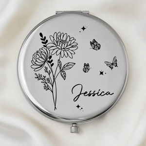 Miroir Compact Personnalisé – Cadeaux D'Anniversaire Personnalisés Pour Fille – Toujours Belle À L'Intérieur Comme À L'Extérieur
