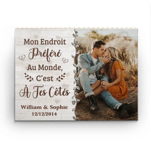 Briques Personnalisées En Forme De Rectangle Horizontale – Cadeaux Personnalisés D'Anniversaire Et De Mariage Pour Mari Et Femme, Lui Et Elle – Tu Es La Pièce Manquante