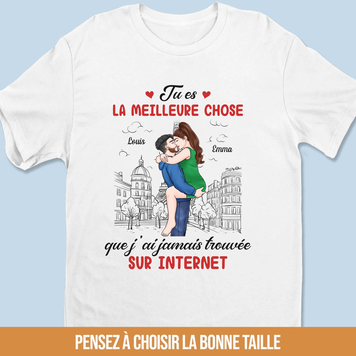 T-shirt Unisexe, T-shirt Premium, Hoodie Personnalisé – Cadeaux D'Anniversaire De Mariage Et De Mariage Pour Mari Et Femme, Pour Lui Et Pour Elle – Un Lien Sincère, Un Amour Durable