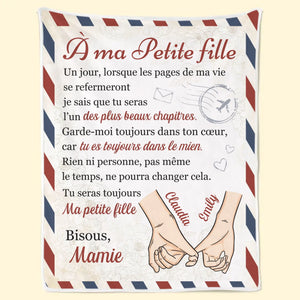 Couverture Personnalisée – Cadeaux D’Anniversaire Personnalisés Pour Petite-Fille, Mamie – Chaque Page De Ta Vie Est Écrite Avec Amour