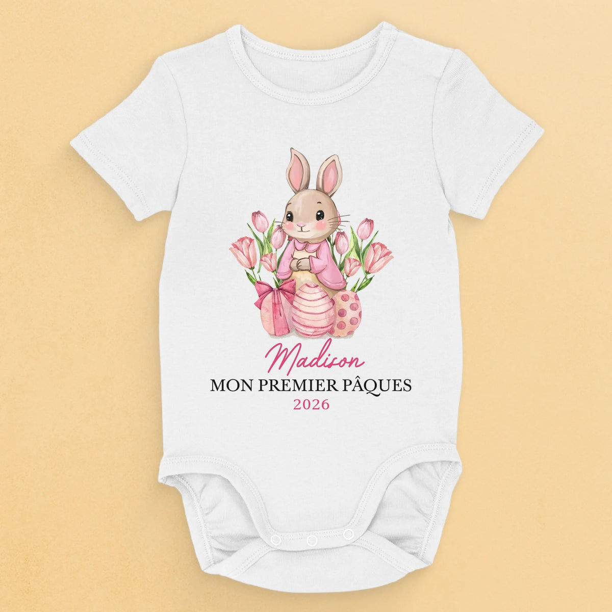 Body Bébé Personnalisé – Cadeau De Pâques Pour Nouveau-Né – Un Petit Amour De Pâques