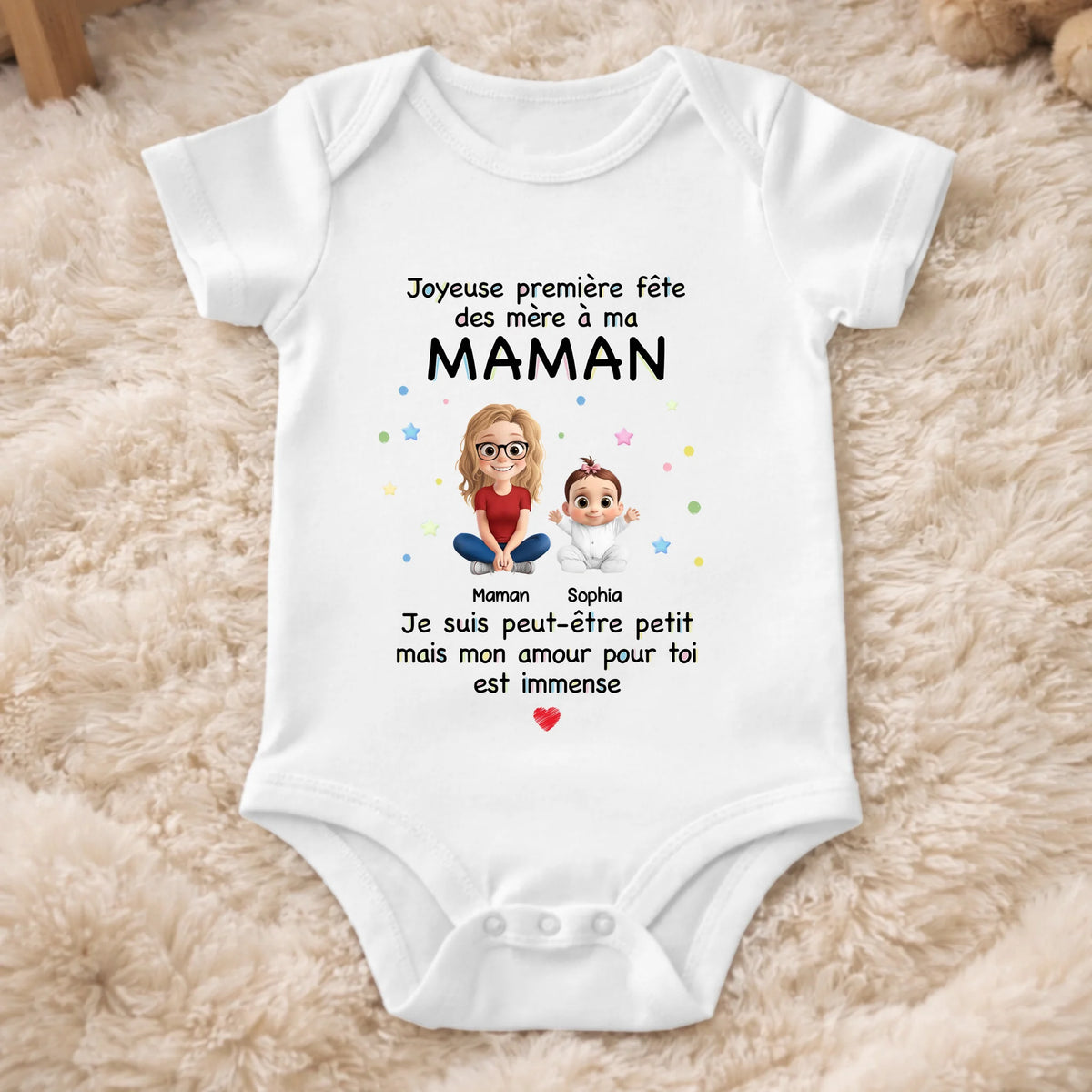 Body Bébé Personnalisé – Cadeau Pour La Première Fête Des Mères - Mon Premier Printemps