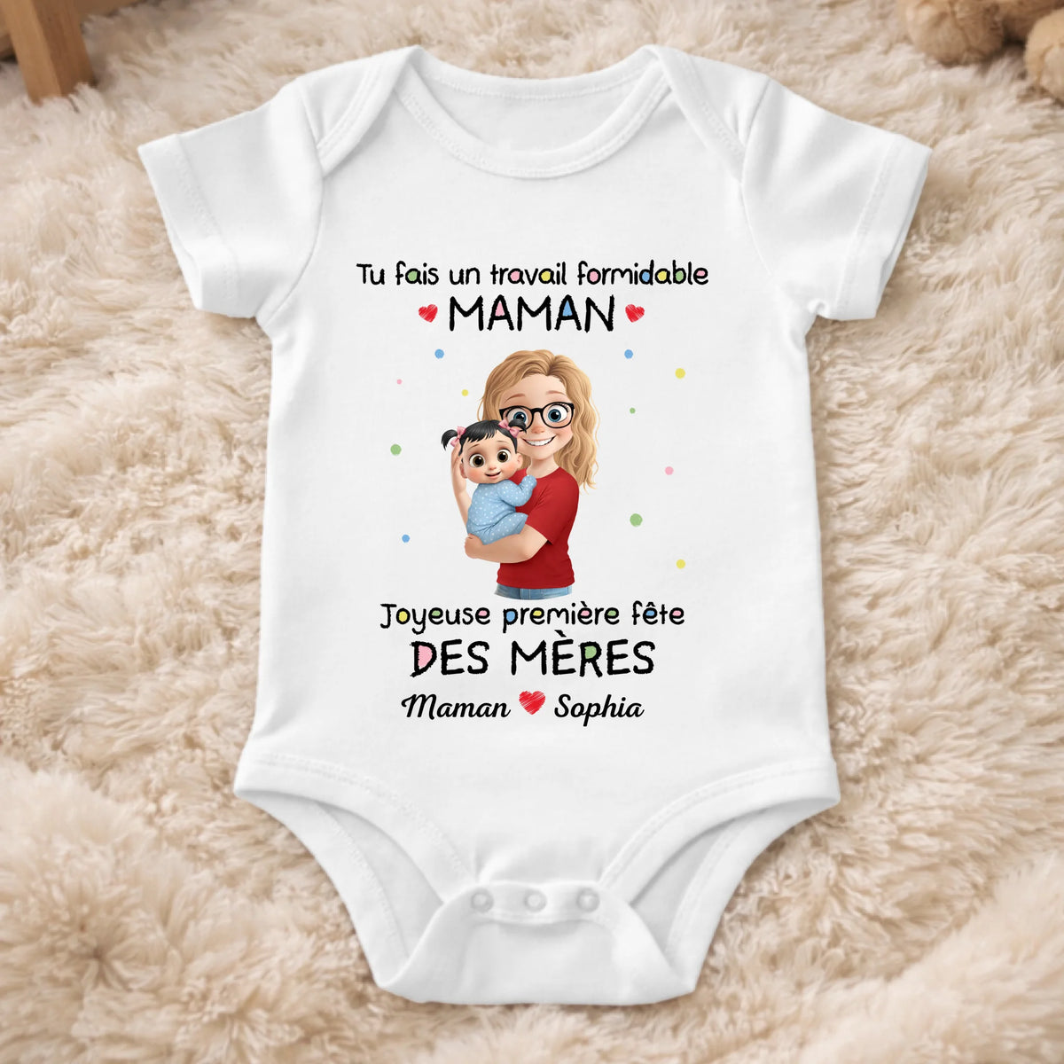 Body Bébé Personnalisé – Cadeau Pour La Première Fête Des Mères - Tout Commence Ici
